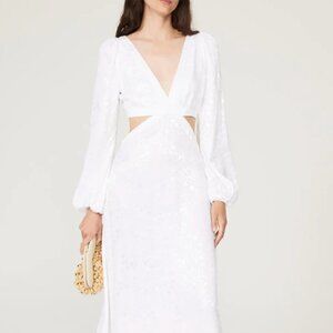 AFRM Norton Cut-out Maxi Dress Small